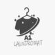 a1 laundromat black and white logo